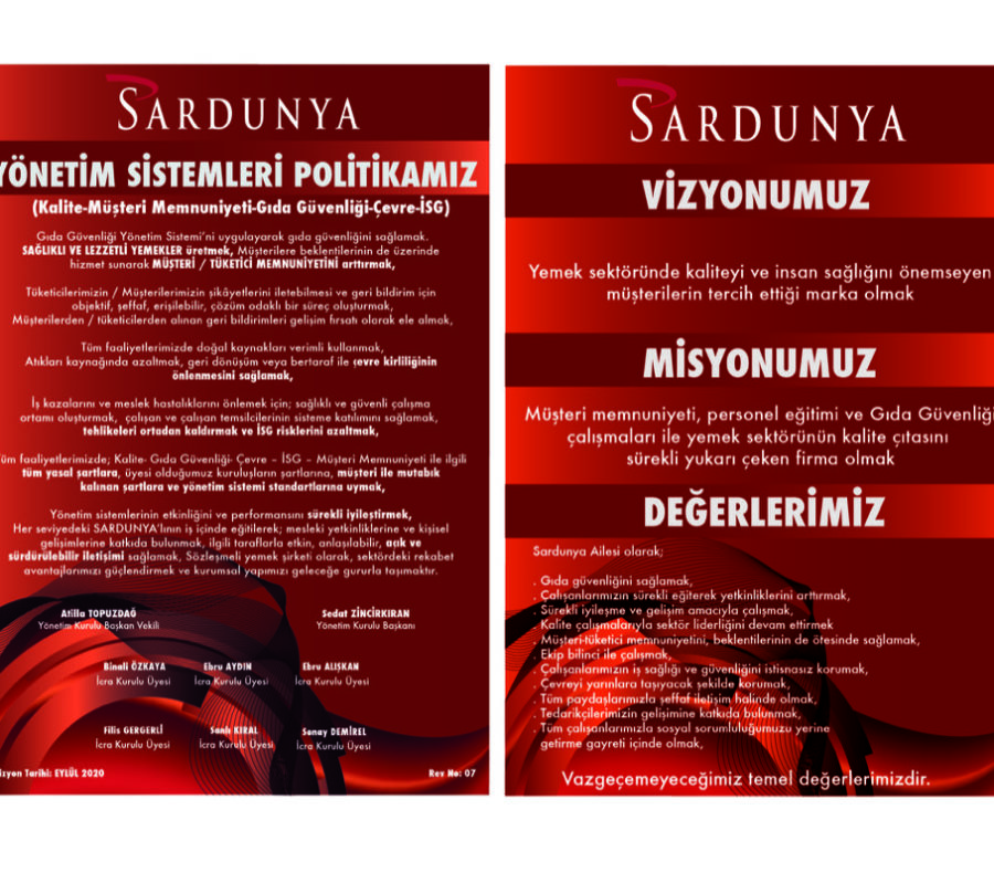 Sistem revizyonu tamamlandı